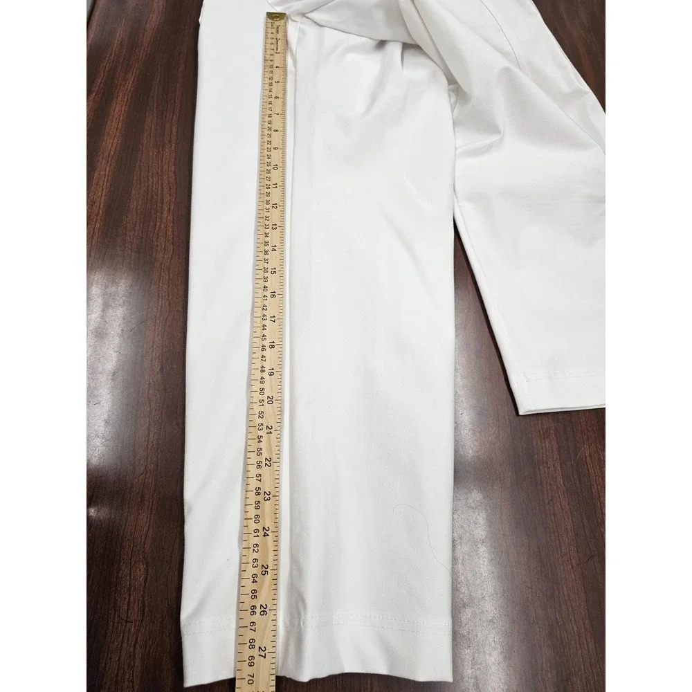 Athleta Womens Size 6 White Performance Pants Stretch Athletic Travel Casual - Picture 8 of 8